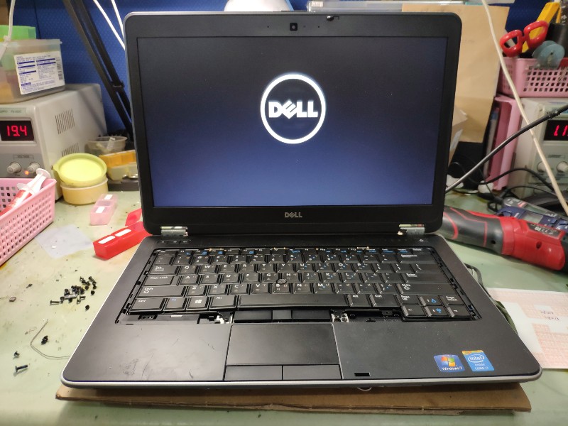 Dell e6400 不過電維修 按開機鍵無反應，機板電源模組故障 維修ok