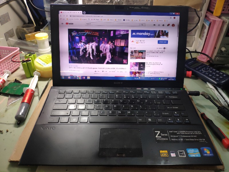 Sony vpcz228gg 開機無畫面，不顯示，維修ok 有通問題都可拿過來修哦。。