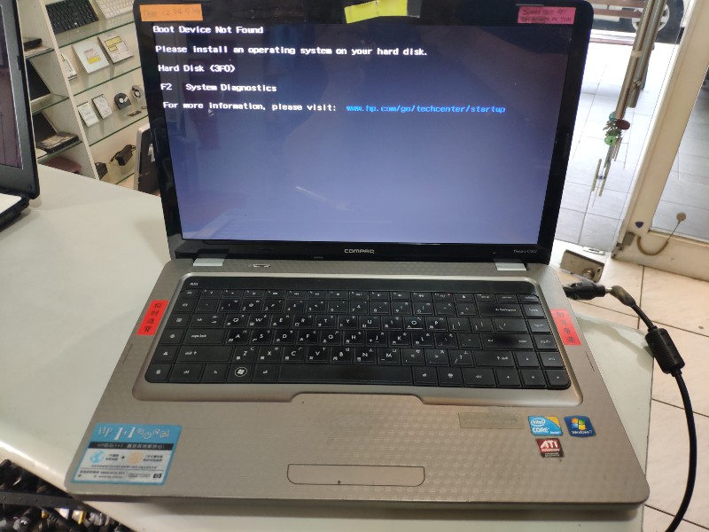 HP CQ62 開機不顯示 無畫面或雪花，維修顯示晶片OK 