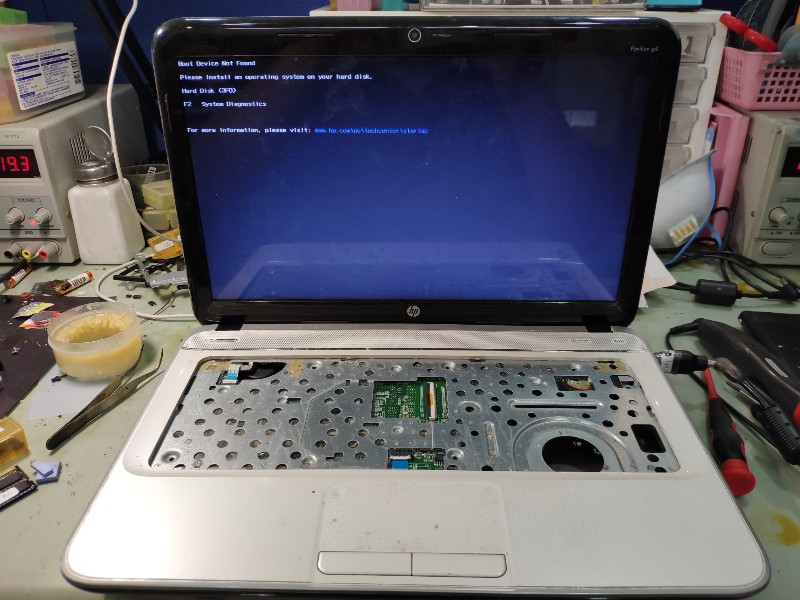hp G4 筆電 不過電 不開機維修
