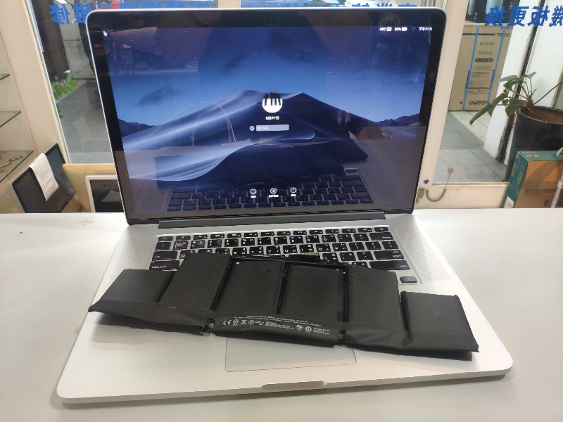 Apple a1398電池不續電，更換全新電池ok