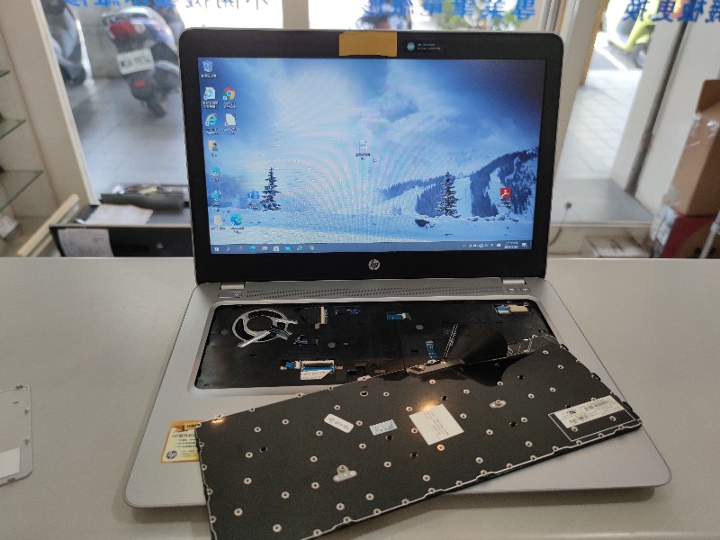 HP 440 G4 鍵盤有些鍵打不出來 更換鍵盤OK 各廠牌鍵盤都有更換，可來電洽詢。