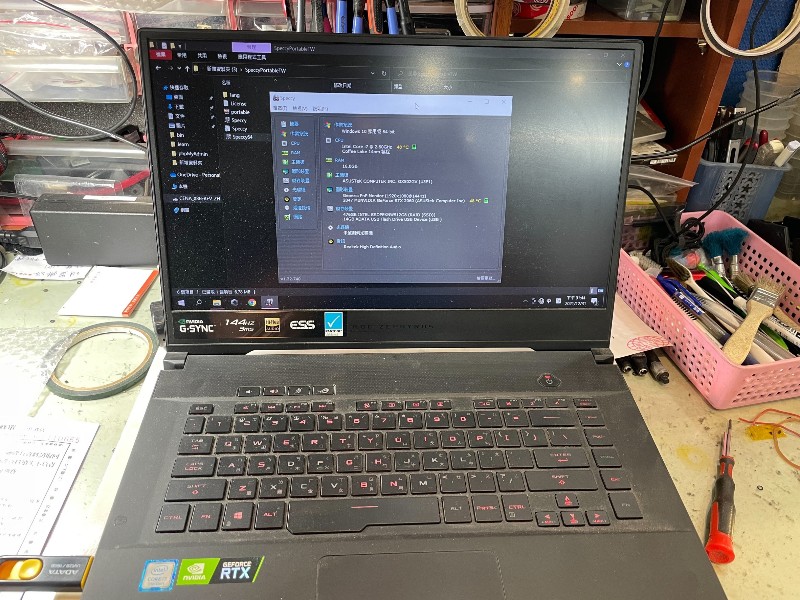精修筆電-實機修asus gx502 過熱 當機 藍底白字 顯示異常 都可拿來檢測 各廠牌筆電都可修 可來電洽詢。