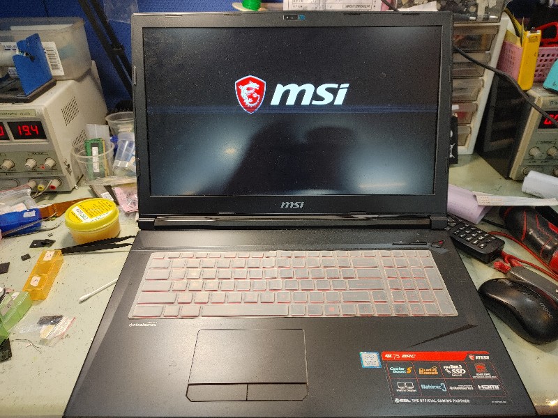 實機修-Msi gp72螢幕顯示異常斷線 現場更換螢幕ok 專業筆電維修各廠牌螢幕都有更換可來電洽詢。