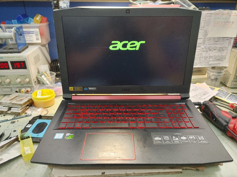 實機修-acer an515-52 不開機 不顯示 主機板維修電源模組.電源ic ,現場維修ok,風扇太髒也免費清潔保養重上散熱膏實機拍攝 .維修開機ok,不開機問題都可送來門市可來電洽詢。