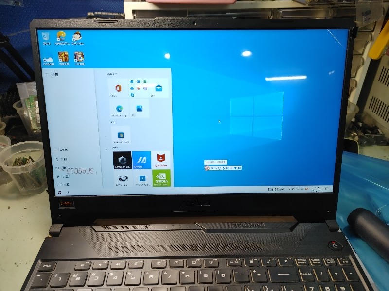 實機修-asus fx506l 不顯示 有過電,查機板訊號正常,判斷應該是螢幕故障,更換全新螢幕ok 。有同問題都可送到門市。
