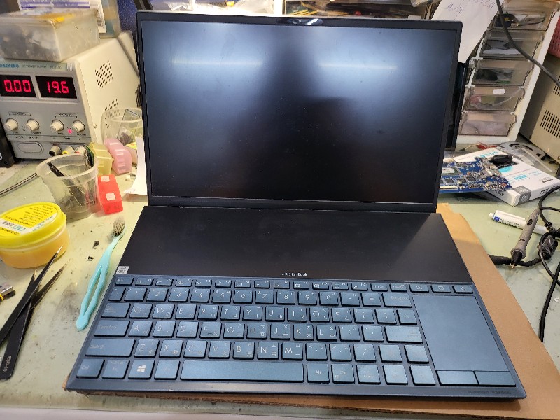 Asus ux481 不開機 不過電 主機板快速專業維修，各廠牌筆電主機板都可維修可來電洽詢，nb3c大台中筆電維修