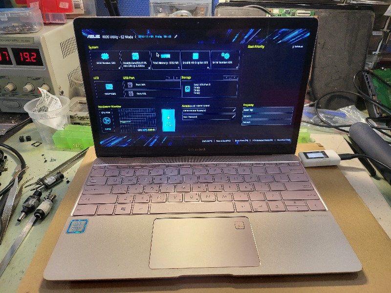 實機修-Asus ux390 插type-c電源無反應，查主板訊號，電源3v5v,都沒有出來，最後測cpu的電源ic有短路，再詳測查得為cpu供電模組mosfet短路燒掉,更換後插電開機了，在全機測試正常，nb3c精修筆電主板，不開機不過電，滲水，摔機，同行維修，都可送到門市維修