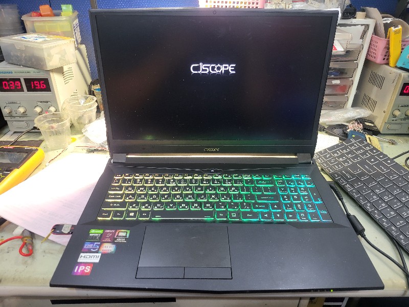 實機精修-喜傑獅 rz760滲水不開機 不過電 鍵盤滲水很多鍵故障，電源模組電源ic零件更換鍵盤更換ok,精修筆電主板。