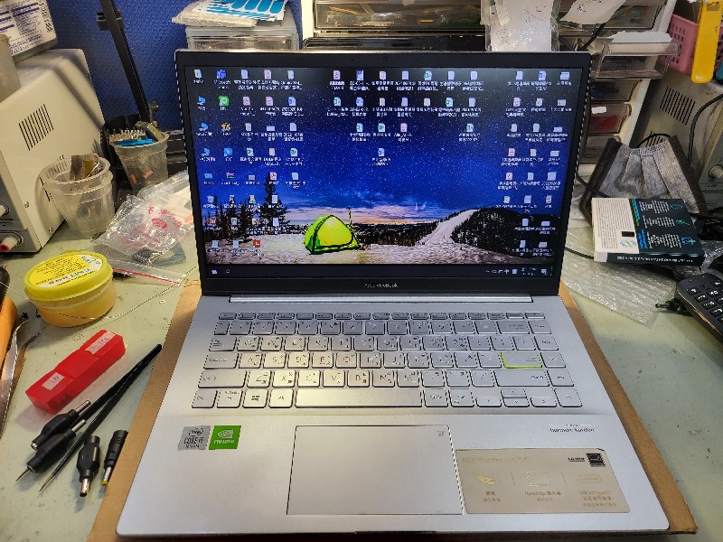 Asus s433f 主機板更換 ok.,各廠牌筆電主機板更換維修，可來電洽詢。@nb3c