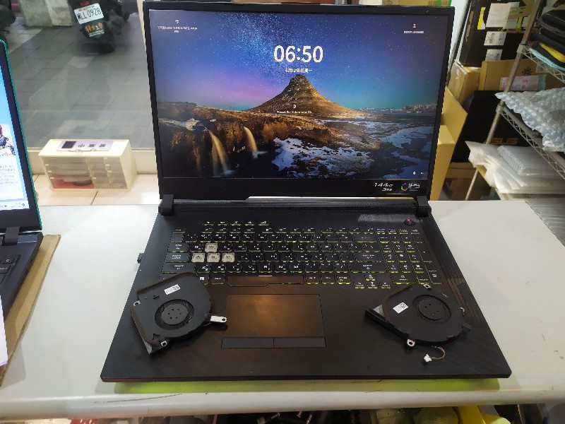 Asus g731 風扇有震動異音，現貨現場安裝ok,各廠牌筆電風扇現貨更換，可來電洽詢。