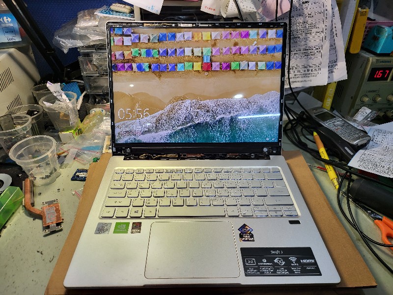 Acer swift 3 螢幕故障，現貨現場更換ok,同問題都可維修，筆電電腦有任何問題都可來電洽詢。專業主機板維修@nb3c