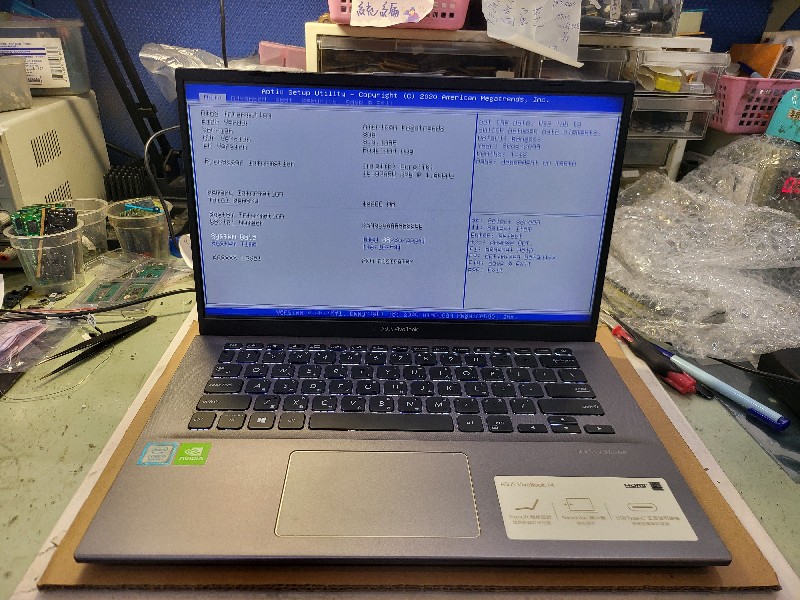 Asus x412 螢幕抖動顯示異常 實機拆解螢幕更換 現貨現場安裝約30-60分鐘完修ok,各廠牌螢幕都有現貨現場更換.nb3c大台中筆電維修