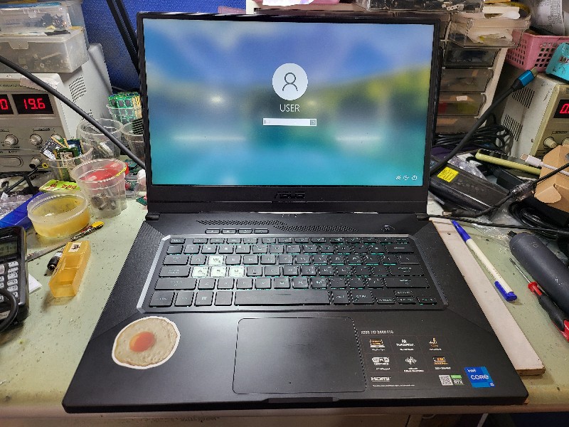 Asus fx516p 不開機 不過電 實機拆解維修主機板，電源模組電源ic故障更換ok,開機測試正常，有同問題都可送到門市維修，nb3c大台中筆電維修