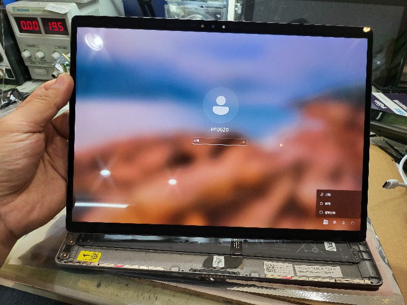 Dell 7320 平板 卡logo 不開機 無法進系統 維修換主機板ok