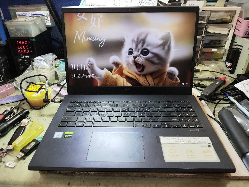 Asus f571g 主機板滲水 不開機 不顯示 實機拆解維修 ok,精修主機板 nb3c