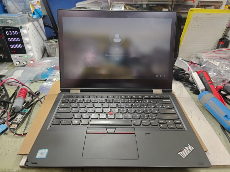 Lenovo l380 yoga 過電 不顯示 無畫面 實機維修 主機板 維修開機ok，各廠牌筆電專業維修 大台中筆電維修 line:@nb3c