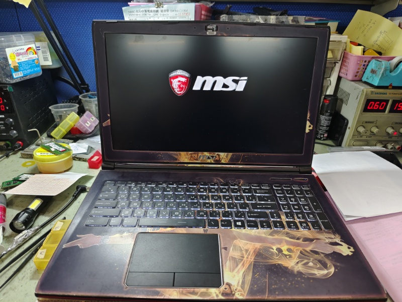 Msi gp62 不開機 不顯示 主機板維修ok.專業主機板維修 nb3c