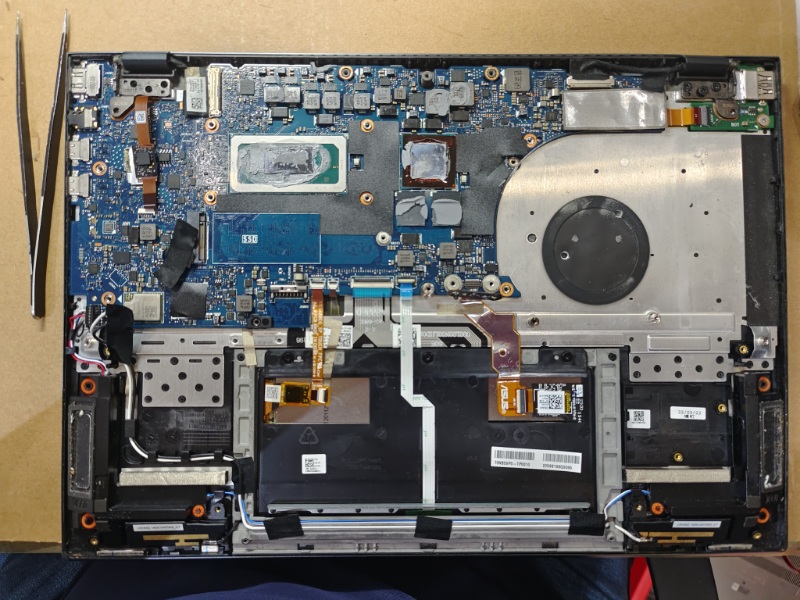 ASUS UX5400ZA 不開機 不過電 插電源無反應 實機主機板拆解多圖 主機板故障 電源模組 供電Ic問題 更換ok 開機測試ok 專業維修筆電主機板 大台中筆電維修nb3c 各廠牌筆電都可維修可來電洽詢line:@nb3c