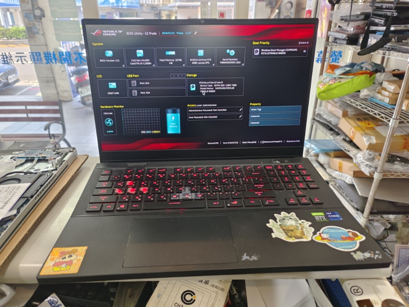 Asus gx703hs 實機維修 不開機 不顯示 鍵盤等有亮 實機拆解檢測主機板 電源模組 io模組故障 更換ok開機 專業筆電維修 各廠牌都可維修 螢幕 鍵盤 電池 ˋ轉軸外殼維修 可來電洽詢 nb3c大台中筆電維修 Line:@nb3c